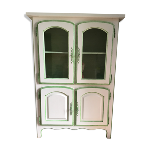 vitrine cerusee en chêne
