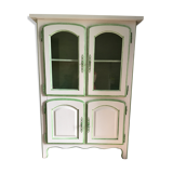 Cerusee showcase in solid oak.