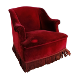 Red velvet armchair 40 years