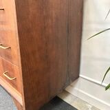Vintage chest of drawers with compass feet
