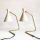 Pair of Italian "cocotte" lamps. 1950s design.