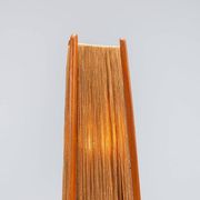 Temde tripod floor lamp in sisal and teak, Switzerland, 1960