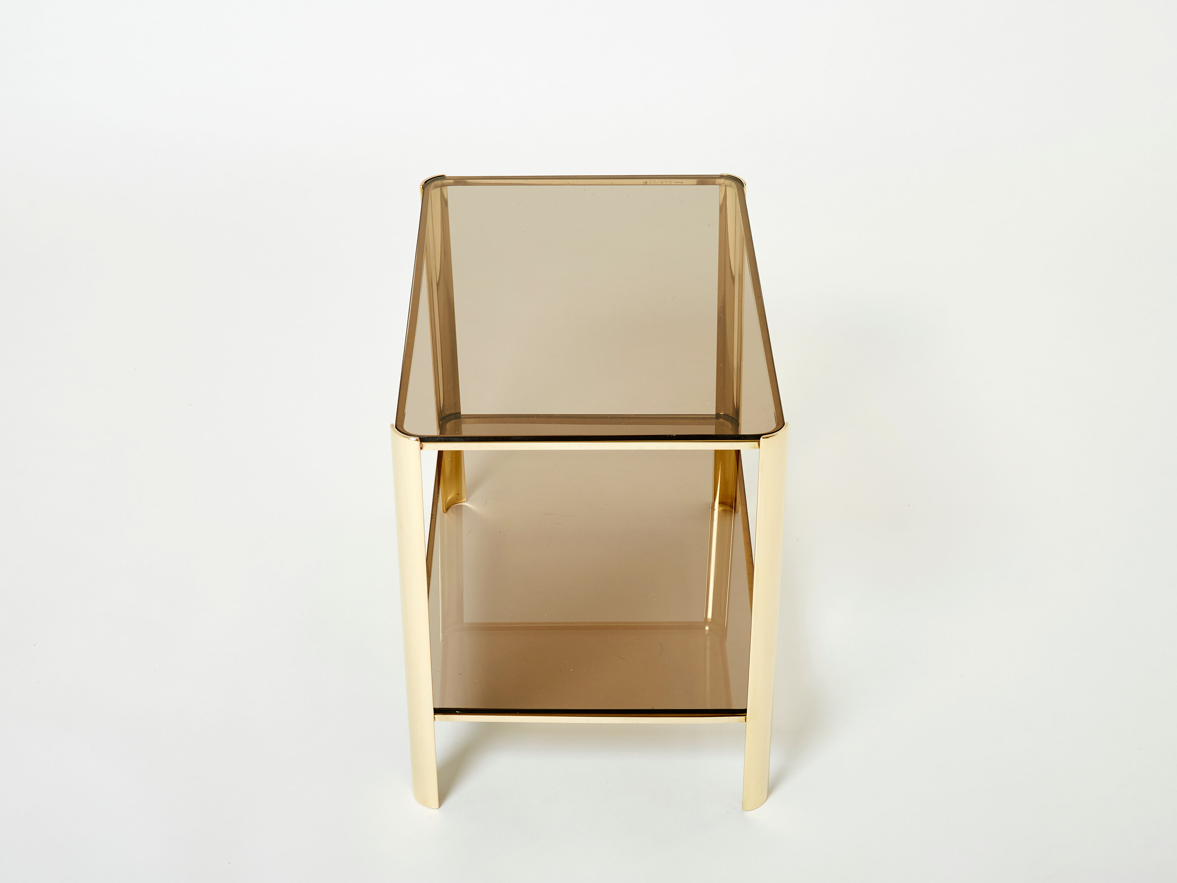 Bronze side table signed J.T. Lepelletier for Broncz circa 1960