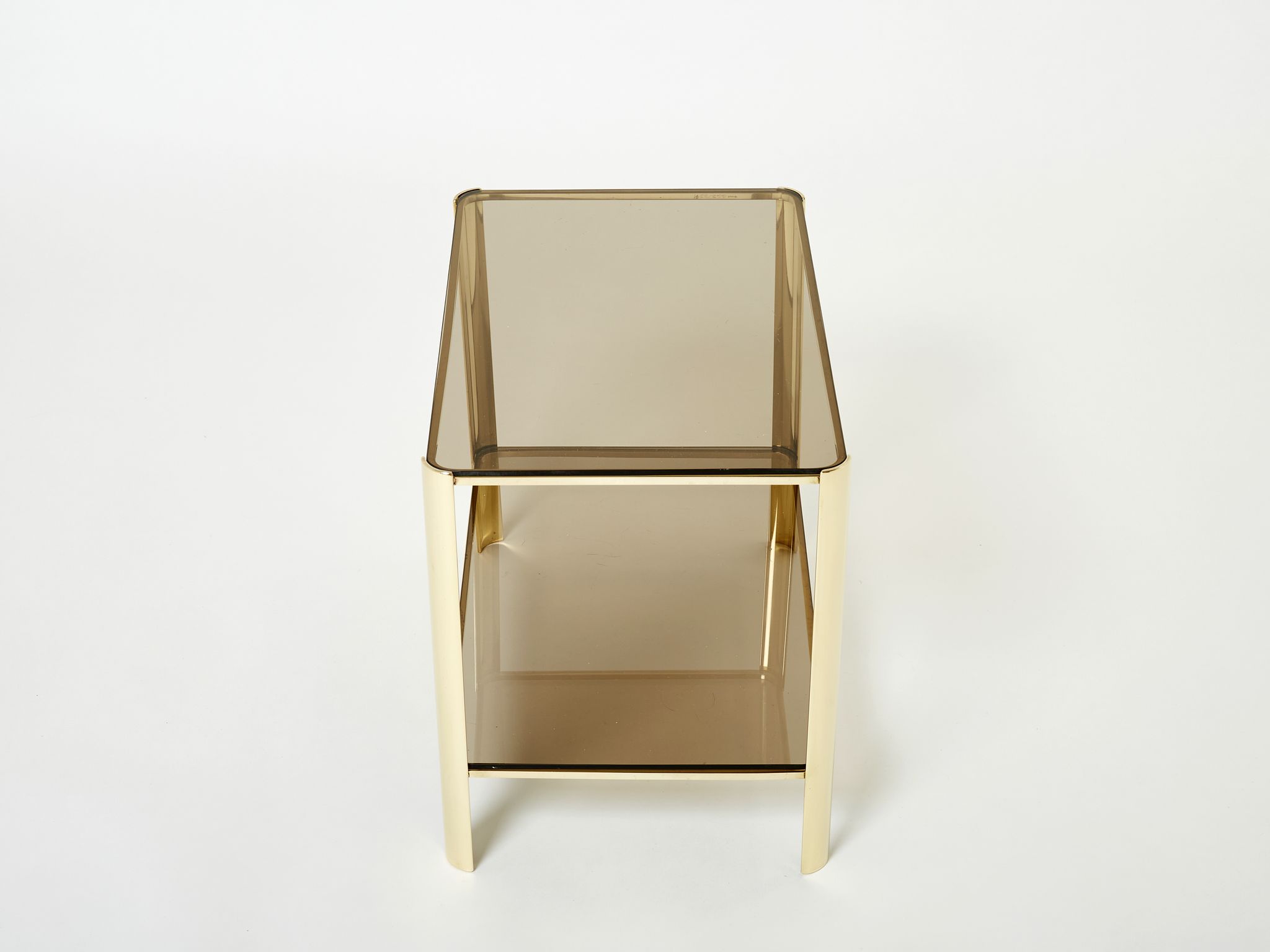 Bronze side table signed J.T. Lepelletier for Broncz circa 1960
