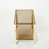 Bronze side table signed J.T. Lepelletier for Broncz circa 1960