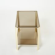 Bronze side table signed J.T. Lepelletier for Broncz circa 1960