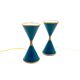 Angelo Lelii, two 'Clessidra' table lamps, Arredoluce, Milan Italy, 1960