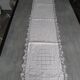 Antique large embroidered table centerpiece 150cm x 38cm
