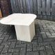 Beige marble coffee table by Roche Bobois, 1970s