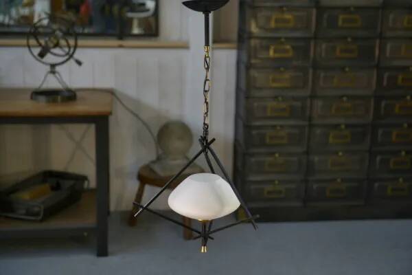 Minimalist 1960s pendant light