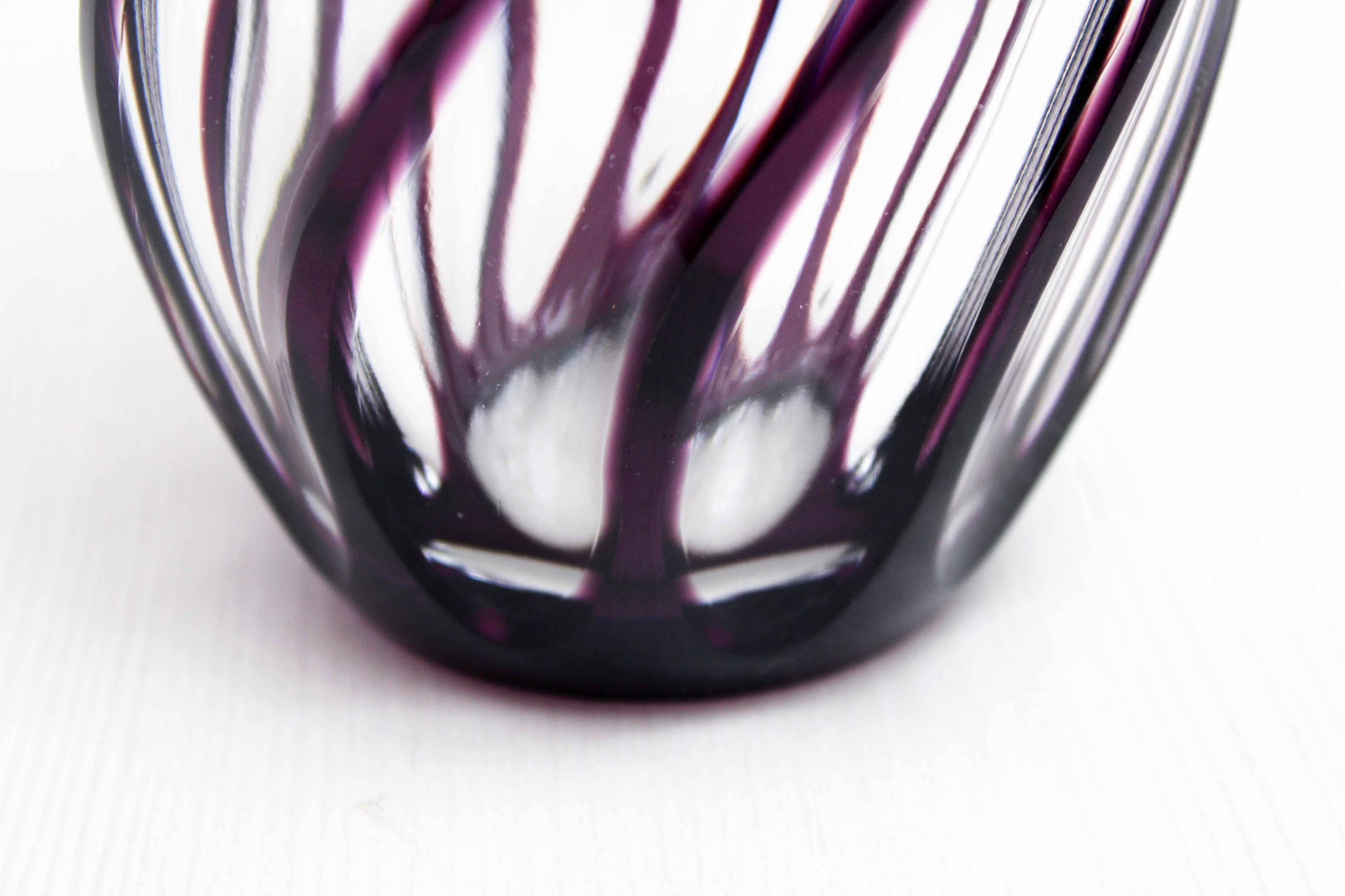 Bohemian crystal vase Johannes Oertel & co Haida