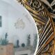 Mirror oval bevelled art deco
