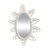 Miroir osier vintage 43x57cm