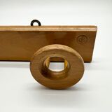 Scandinavian coat rack, light wood – 1960s