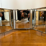 Triptych mirror or barber's mirror