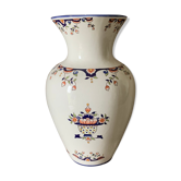 Vase céramique décor fleurs