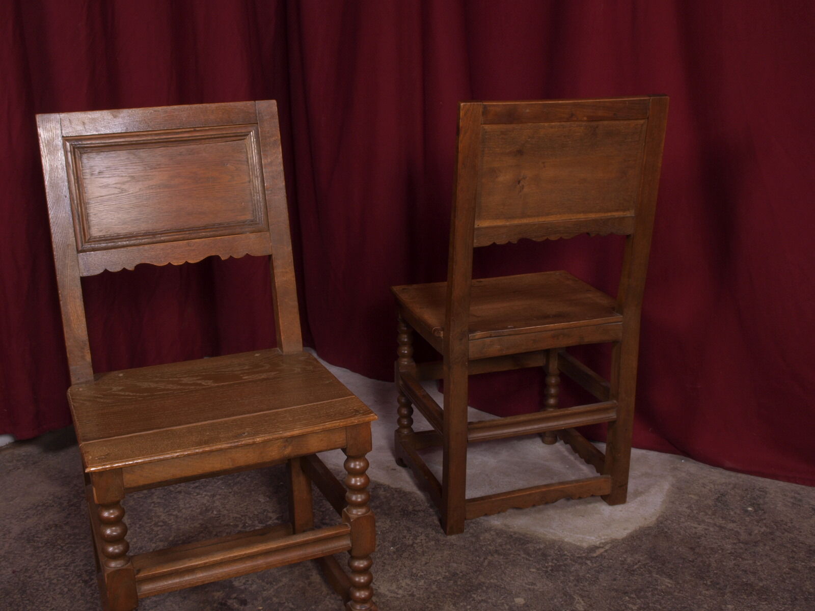 8 chairs danish dowel wood chairs, 1800s