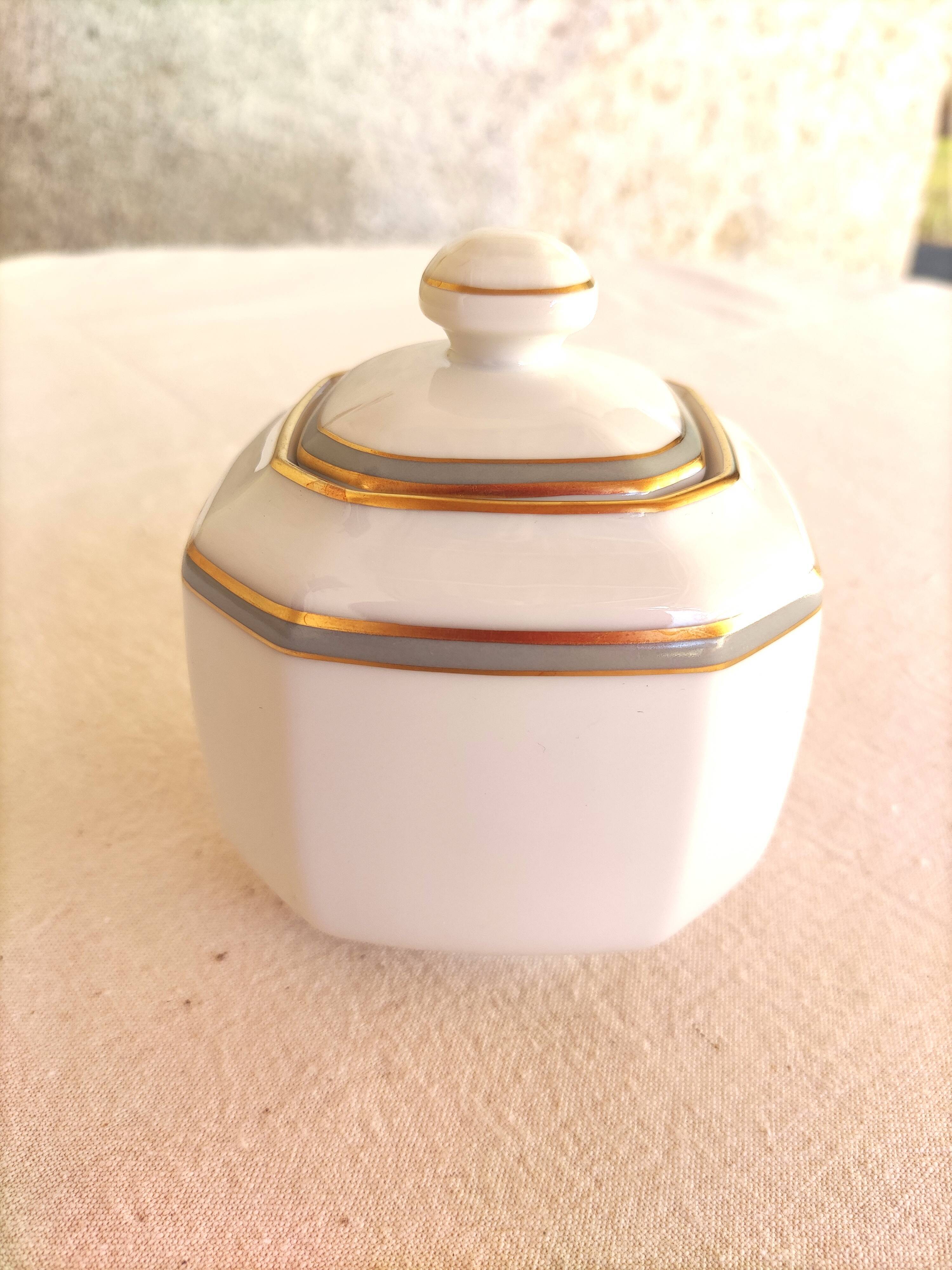 Porcelain creamer and sugar bowl - Elysée model - Jammet et Seignolles