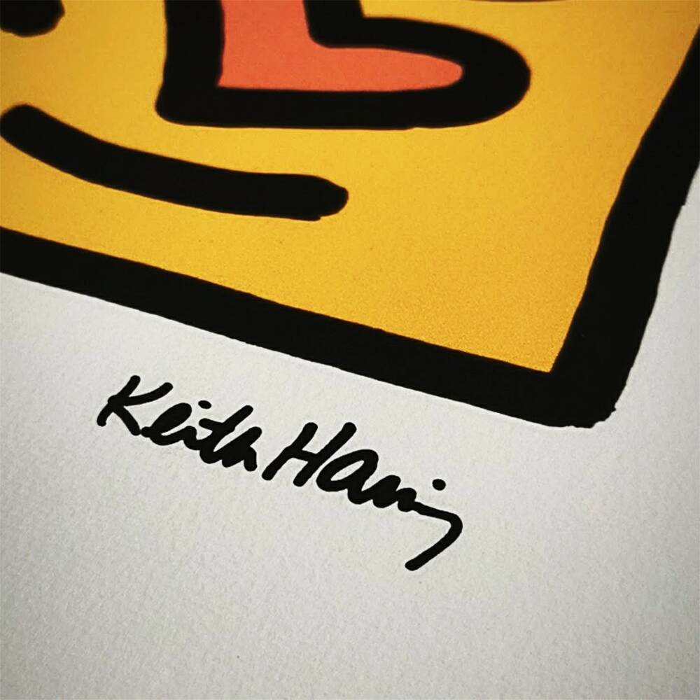 Keith Haring Limited Edition Lithograph, Numbered in Pencil, 1990s