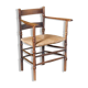Dutch chair in wood and wicker