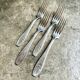 4 silver-plated forks