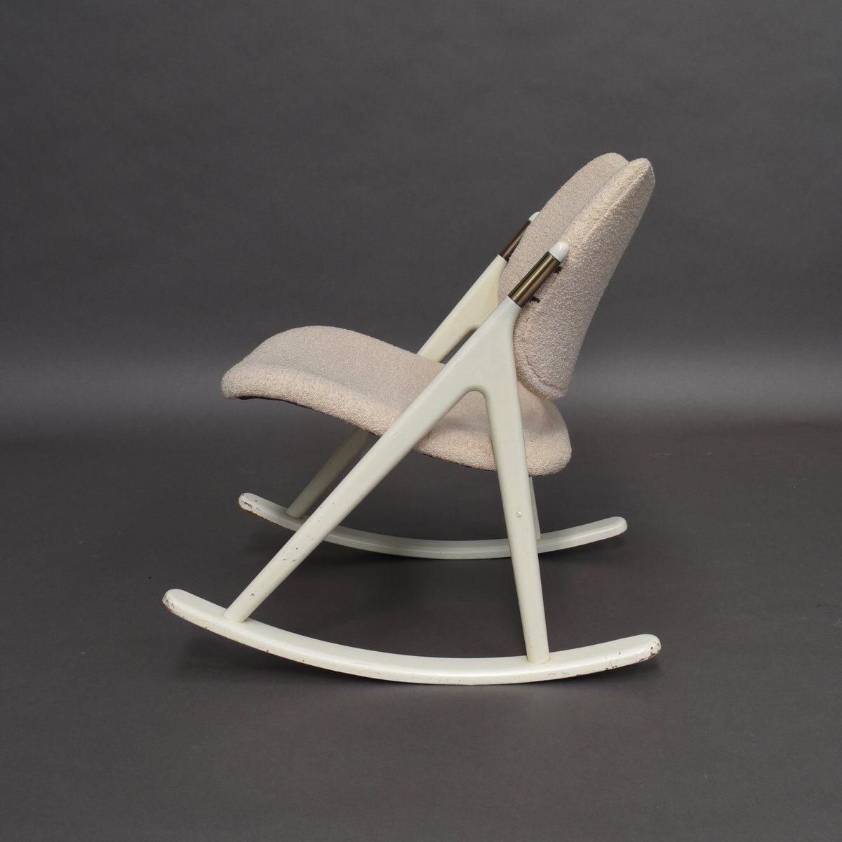 Fauteuil à bascule par Haug pour E. M. OG Trevarefabrikk