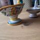Hand-painted Deruta candlesticks – Italian ceramics – decorative pair