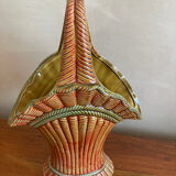 Scallop shell basket vase