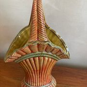 Scallop shell basket vase