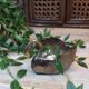 Vintage decorative metal swan