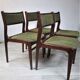 Set of four chairs, Denmark, 1970s