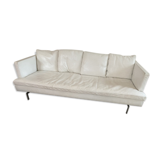 Cinna white leather sofa