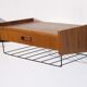Pair of vintage Scandinavian hanging bedside tables 1960