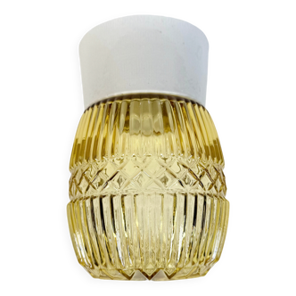 Vintage White Porcelain Ceiling Light, 1970s