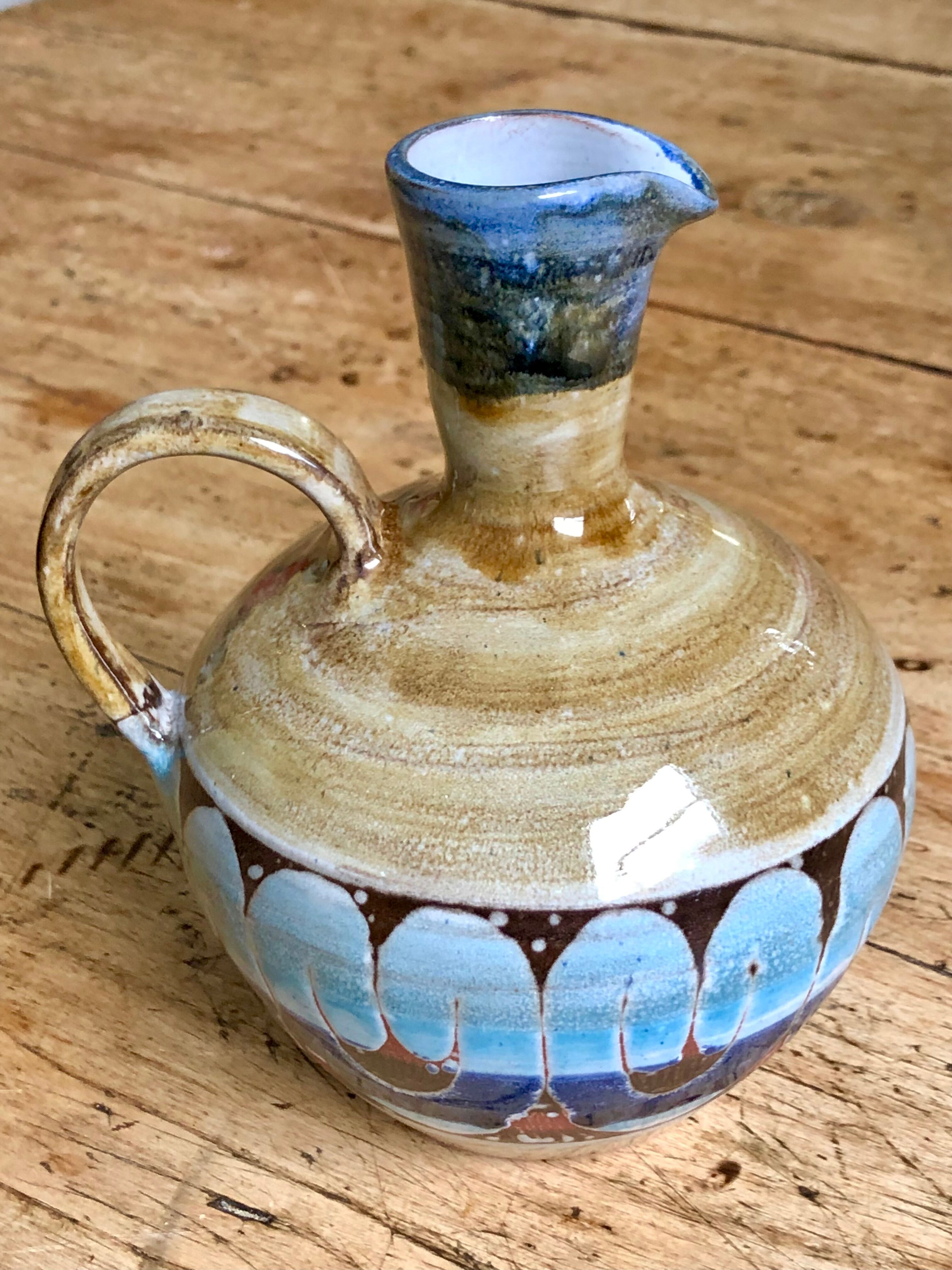 Roland Moreau - Tourette sur Loup - 70's decanter in enamelled stoneware