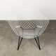 Diamond Chair Black and White by Harry Bertoia for Knoll, 1960