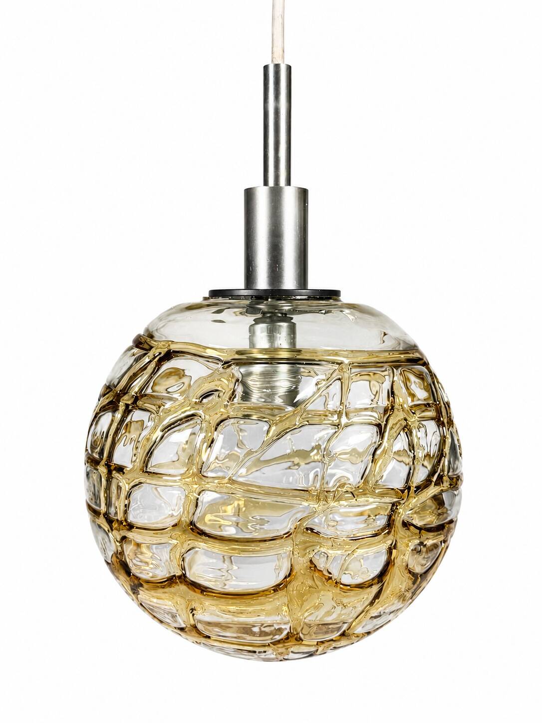 1960s 1970s Globe Ceiling Pendant Lamp by Doria Leuchten Germany