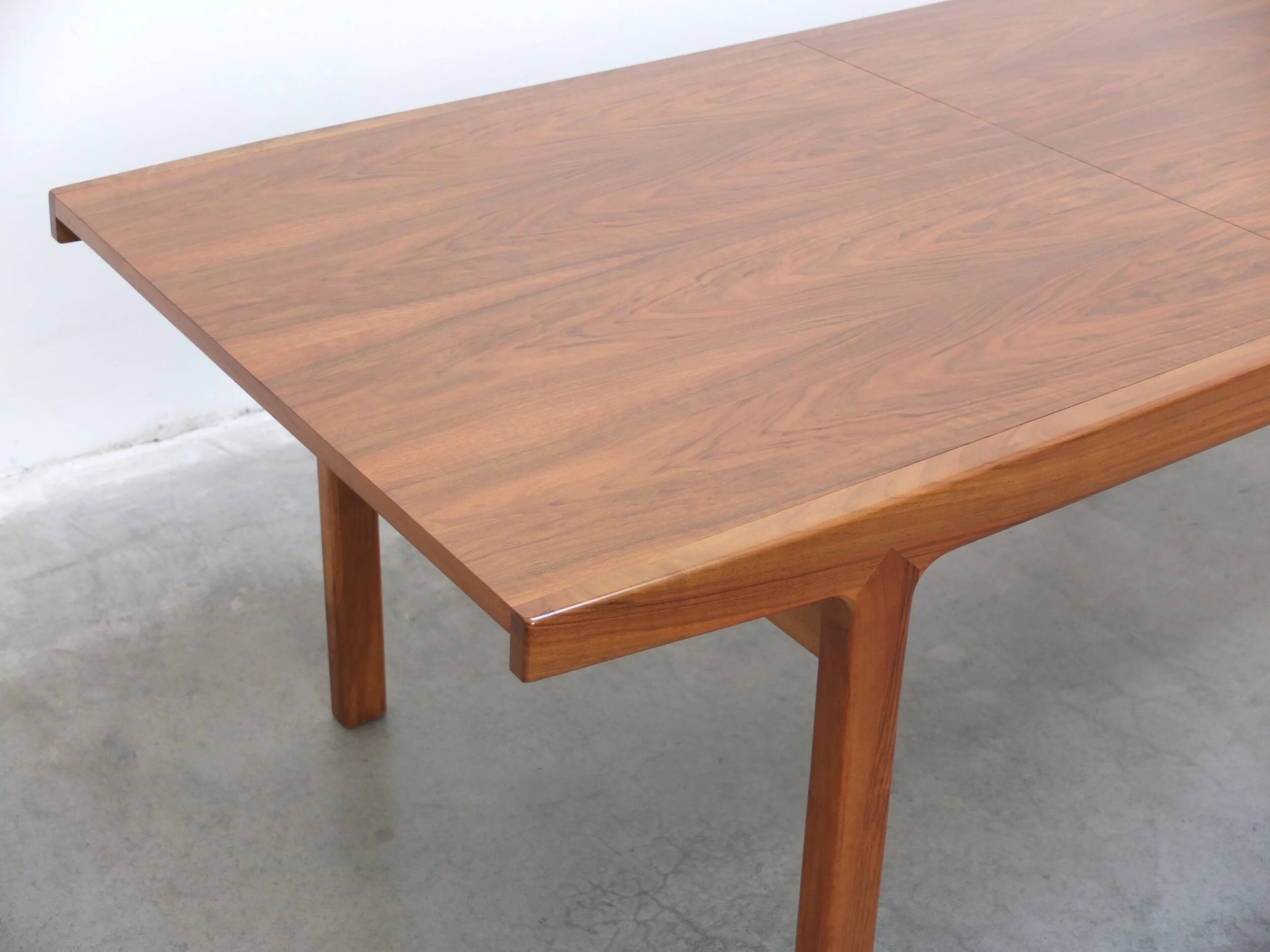 Walnut 'Abstracta' dining set by Jos De Mey for Van Den Berghe-Pauvers, 1960s