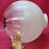 Globe Boule Pour Suspension Ou Lampe Lampadaire Vintage Mazzega Italie 1970 30cm