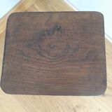 Rectangular solid wood farmhouse stool