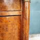 Empire style bedside table marble top
