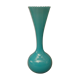 Vase in blue opaline scalloped neck vintage 70's