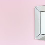 Vintage chrome mirror Cidue elementi d'arredo square 1970s Italy