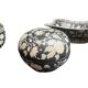 Set of three ceramic bowls with floral decoration G&C Denmark 20th century