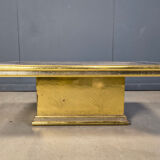 Gony Nava etched brass coffee table, 1970s