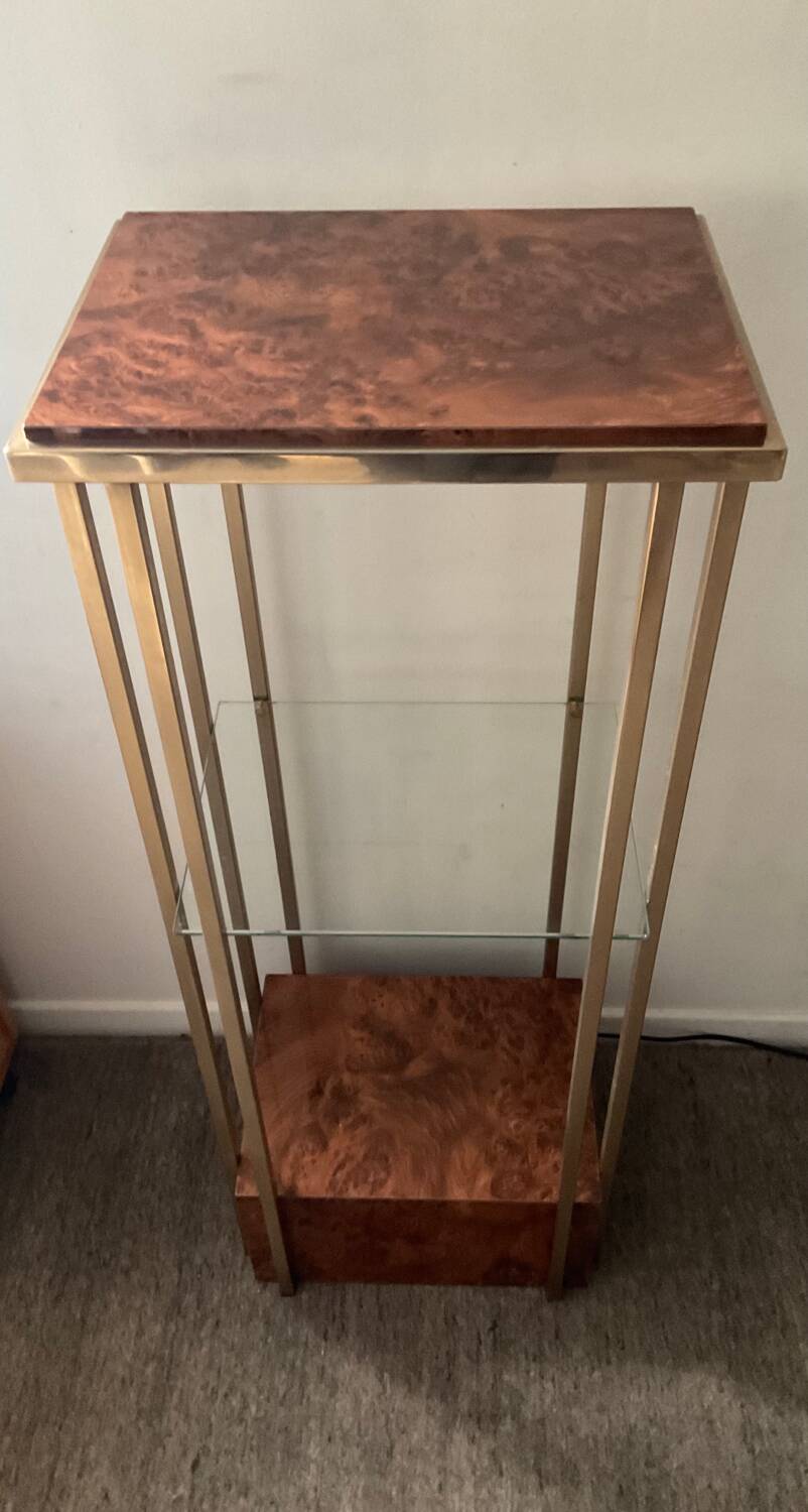 Belgo Chrom shelf 23kt gold plated from the 70s