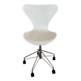 Vintage Desk Chair 3117 by Arne Jacobsen for Fritz Hansen in White