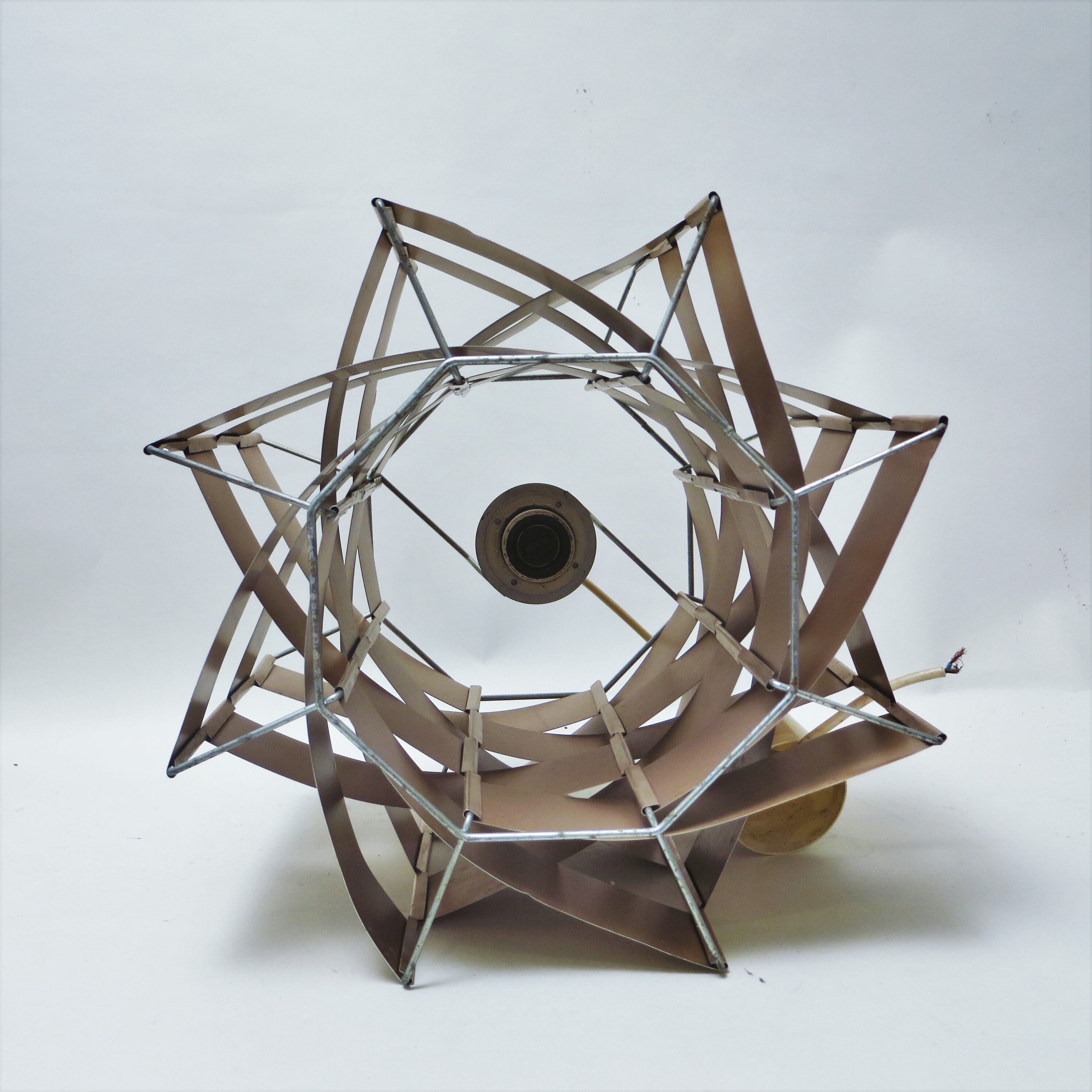 Copper hanging lamp by Max Sauze 70