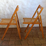 Pair of vintage folding chairs