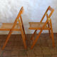 Pair of vintage folding chairs